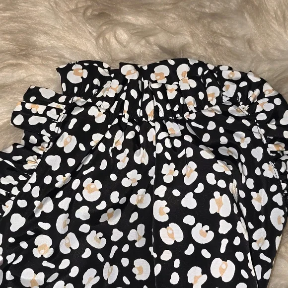 Janie and Jack Black leopard two piece set 2T black animal print - Picture 8 of 14